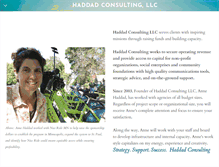Tablet Screenshot of haddadconsulting.net